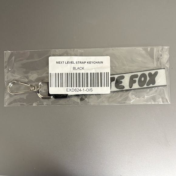 White Fox Boutique Black & White Key Wristlet Strap - Picture 3 of 4